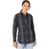 Foxcroft Petite Germaine Crinkle Buffalo Shirt