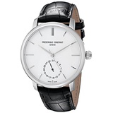 Frederique Constant Mens FC710S4S6 Slim Line Analog Display Swiss Automatic Black Watch