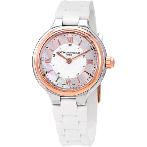  Frederique Constant Horological Smartwatch Quartz Movement Silver Dial Ladies Watch FC281WH3ER2