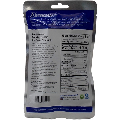  Freeze Dried Space Food Pack Astronaut Freeze-Dried Ice Cream Sandwich Space Food 3 Flavor Variety (1) each: Vanilla, Neapolitan, Cookies & Cream (1-1.3 Ounces) Plus Recipe Booklet Bundle