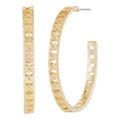 Front Row Thin Curb Chain Earrings 33311