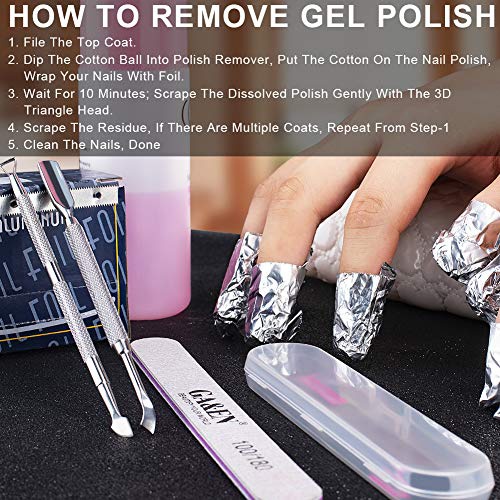  GA&EN 2PCS Metal Silver Cuticle Pusher and Cutter Remover Salon Quality Stainless Steel Acetone Gel Nail Polish Peeler Scraper Durable Professional Manicure Pedicure Cleaner Tool For Fin