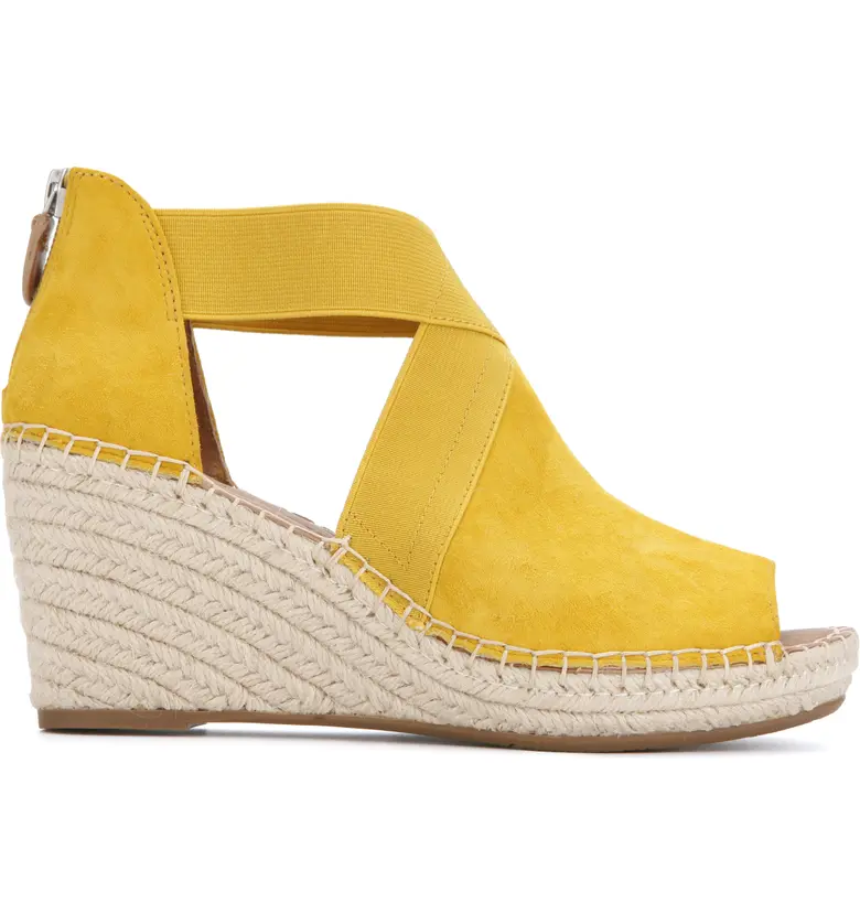  Gentle Souls by Kenneth Cole Gentle Souls Signature Colleen Wedge Sandal_MARIGOLD SUEDE MULTI