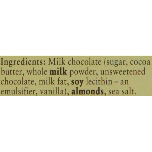  Ghirardelli Chocolate Gourmet Milk Bar, Sea Salt & Almonds Milk Chocolate, 3.5-Ounce Bars