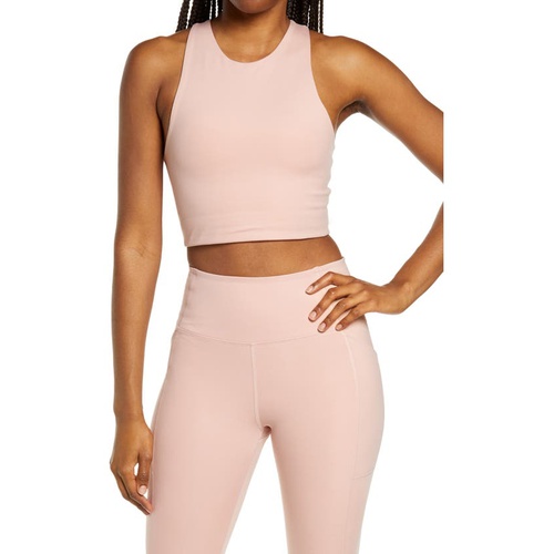  Girlfriend Collective Dylan Longline Racerback Sports Bra_MISTY ROSE