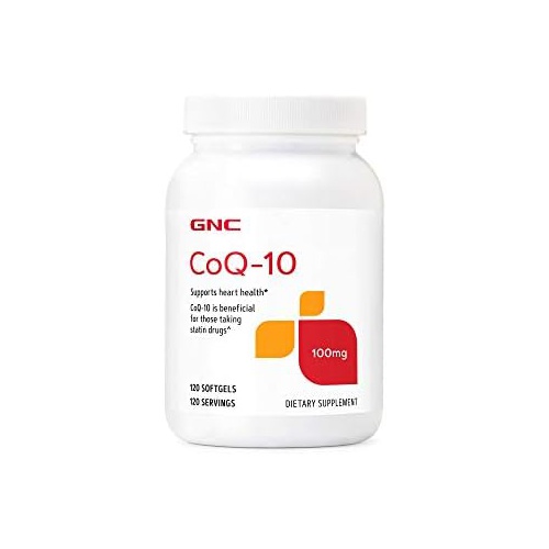  GNC CoQ-10-100mg Antioxidant & Cardio Support, Cell Service, and Replenishing 120 Soft gels