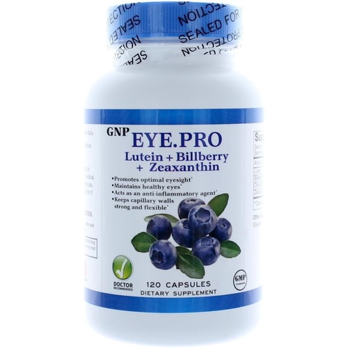 GNP Eye Pro-Lutein, Billberry & Zeaxanthin (120 Caps)