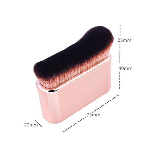  GOERTI Professional Body Makeup Brush for Blending Liquid Foundation High Density Face Kabuki Brush for Body Highlighter Bronzer Shimmer Glow Concealers Cream Powder Body Brush (Rose gold