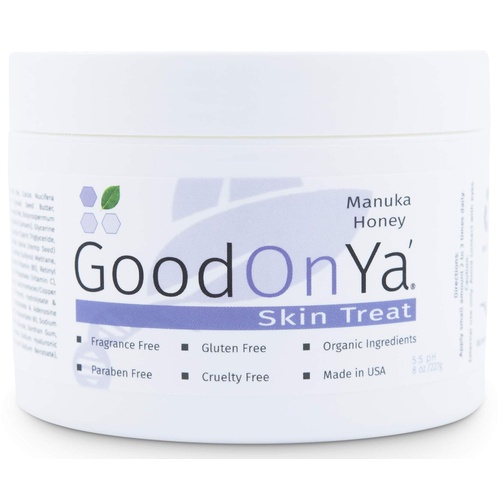  GOOD ON YA' Manuka Honey Face Moisturizer with Coconut Oil, Cocoa Butter, Aloe Vera, Vitamin E and Vitamin C - Anti Aging and Skin Cream - Pore Minimizer and MSM Cream (4 oz)