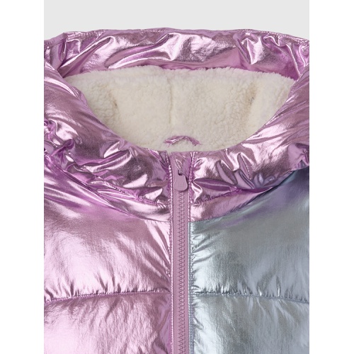 갭 babyGap ColdControl Max Cropped Sherpa Puffer Jacket