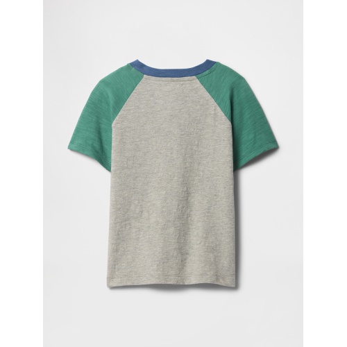 갭 babyGap Colorblock Henley T-Shirt