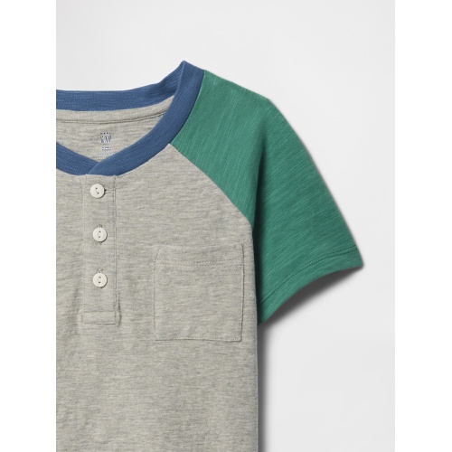 갭 babyGap Colorblock Henley T-Shirt
