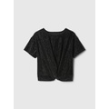 Gap Kids Relaxed Velvet Twist-Hem Top