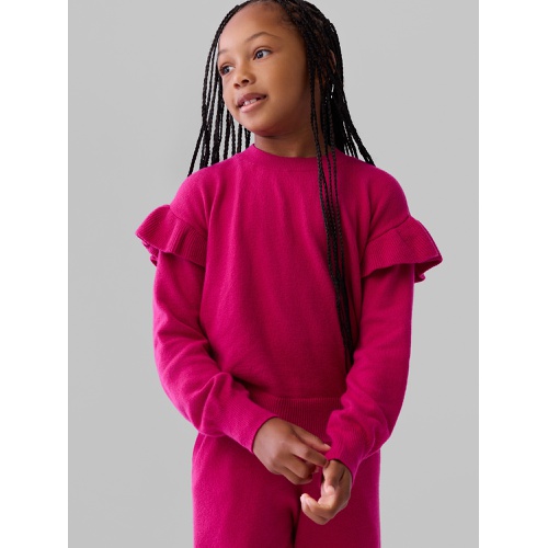 갭 Gap Kids CashSoft Ruffle Sweater