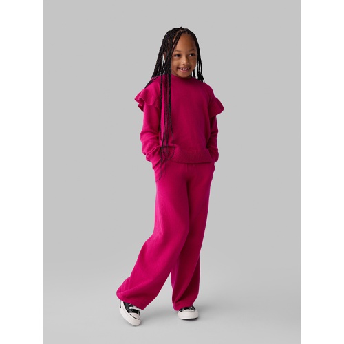 갭 Gap Kids CashSoft Relaxed Wide-Leg Pants