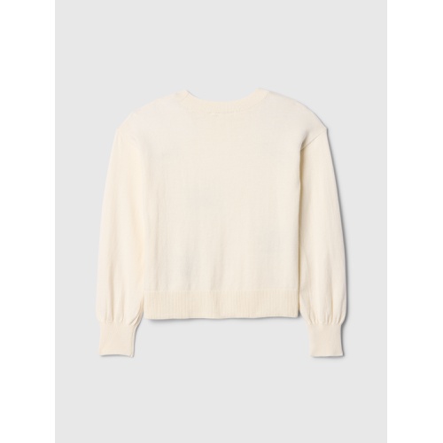갭 Gap Kids Relaxed Cable-Knit Heart Sweater