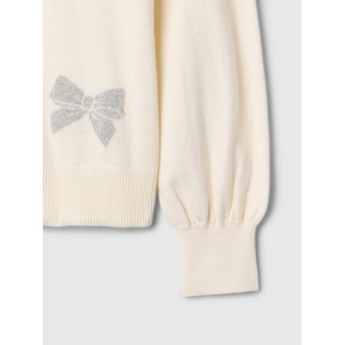 갭 Gap Kids Relaxed Cable-Knit Heart Sweater