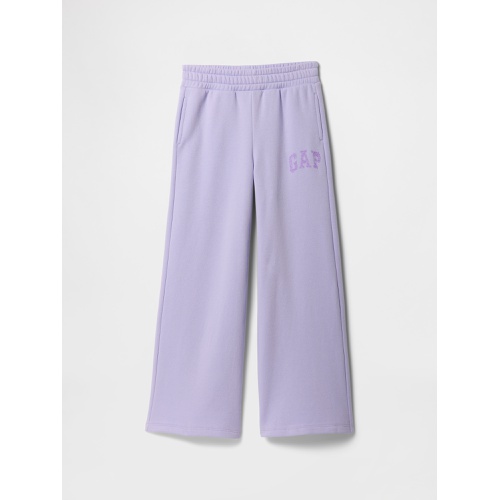 갭 Kids Relaxed Gap Logo Wide-Leg Pants