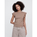 Gap Ribbed Flutter Sleeve T-Shirt