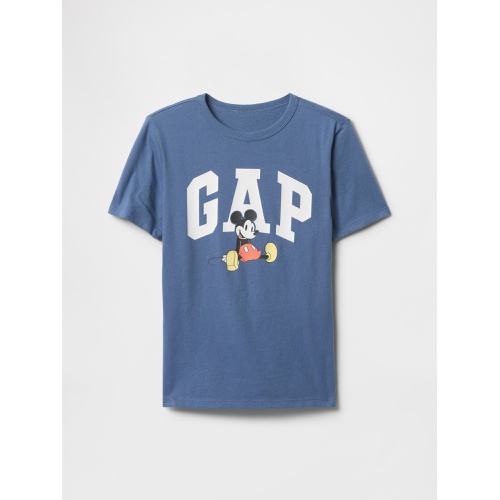 갭 GapKids × Disney Mickey Mouse Logo T-Shirt