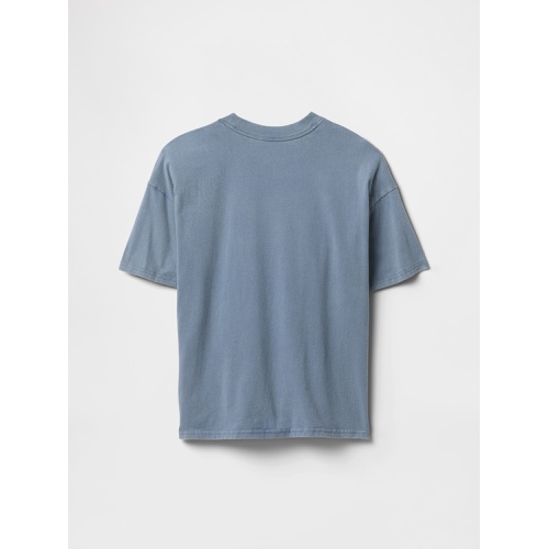 갭 Gap Kids Relaxed Washed Crewneck T-Shirt