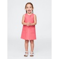 Gap Baby u0026amp; Toddler Linen-Cotton Scalloped Shift Dress