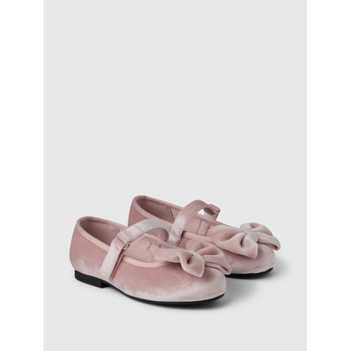 갭 Gap Baby & Toddler Velvet Mary Jane Flats