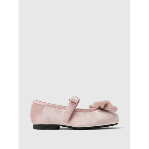 갭 Gap Baby & Toddler Velvet Mary Jane Flats