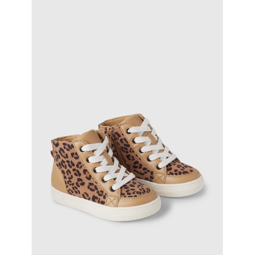 갭 Gap Baby & Toddler Leopard High-Top Sneakers