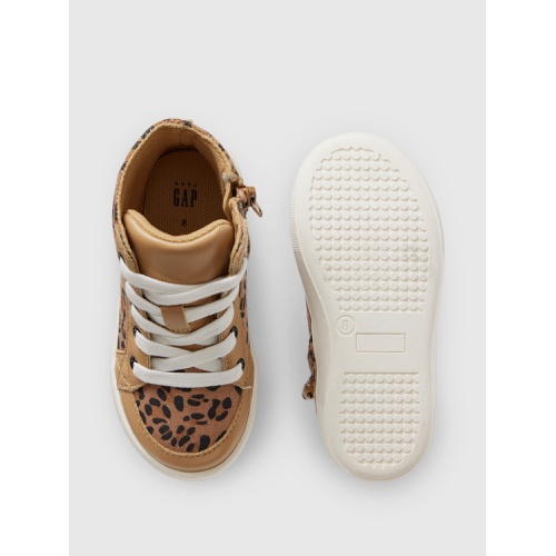 갭 Gap Baby & Toddler Leopard High-Top Sneakers