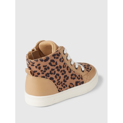 갭 Gap Baby & Toddler Leopard High-Top Sneakers