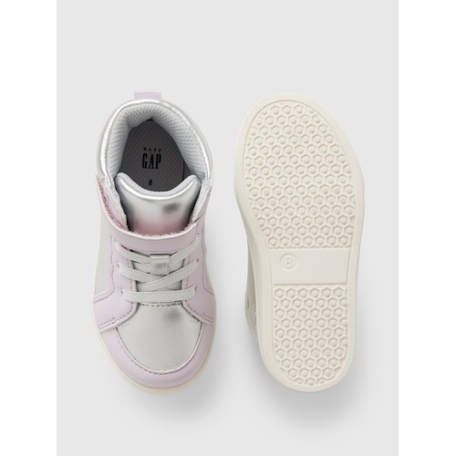 갭 Gap Baby & Toddler Metallic High-Top Sneakers
