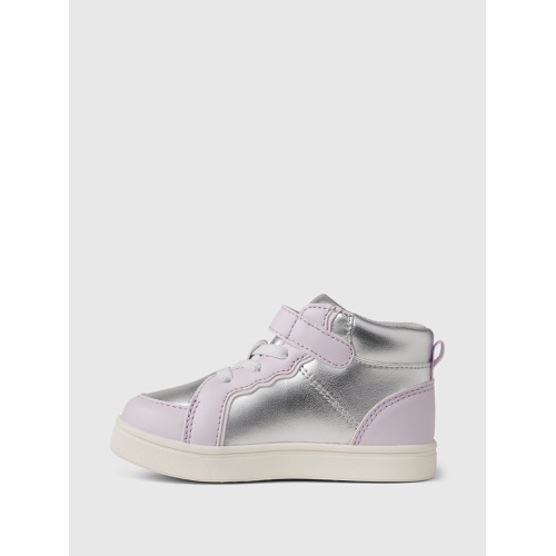 갭 Gap Baby & Toddler Metallic High-Top Sneakers