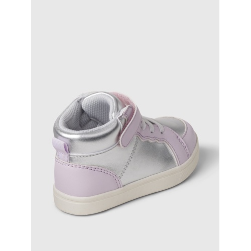 갭 Gap Baby & Toddler Metallic High-Top Sneakers