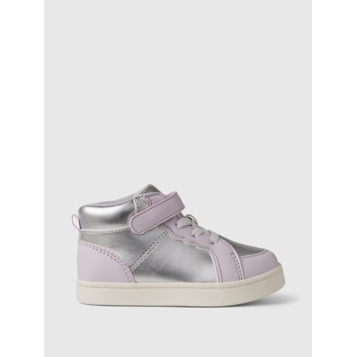 갭 Gap Baby & Toddler Metallic High-Top Sneakers