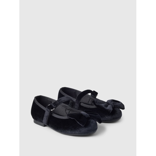 갭 Gap Baby & Toddler Velvet Mary Jane Flats