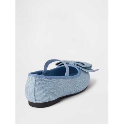 갭 Gap Baby & Toddler Denim Ballet Flats