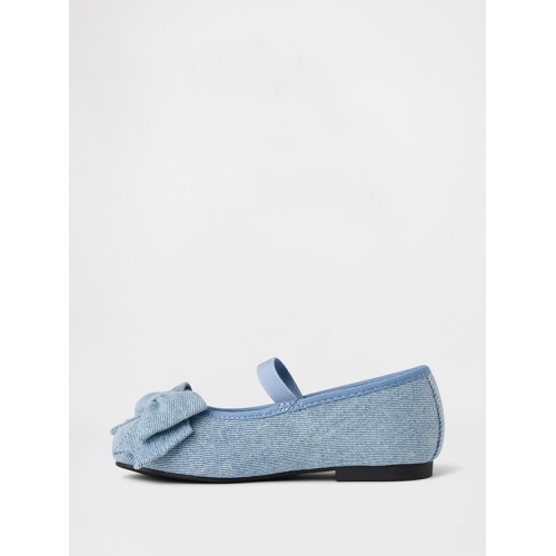 갭 Gap Baby & Toddler Denim Ballet Flats