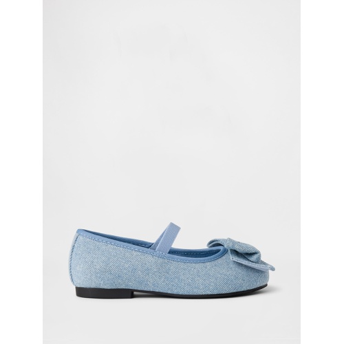 갭 Gap Baby & Toddler Denim Ballet Flats