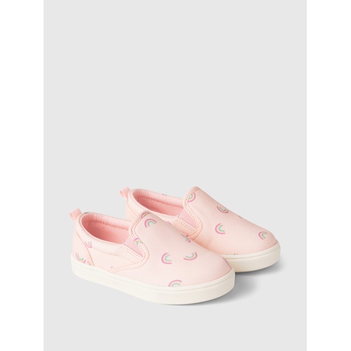갭 Gap Baby & Toddler Rainbow Slip-On Sneakers