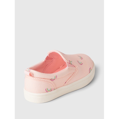 갭 Gap Baby & Toddler Rainbow Slip-On Sneakers