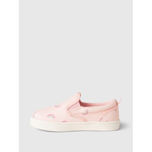 갭 Gap Baby & Toddler Rainbow Slip-On Sneakers