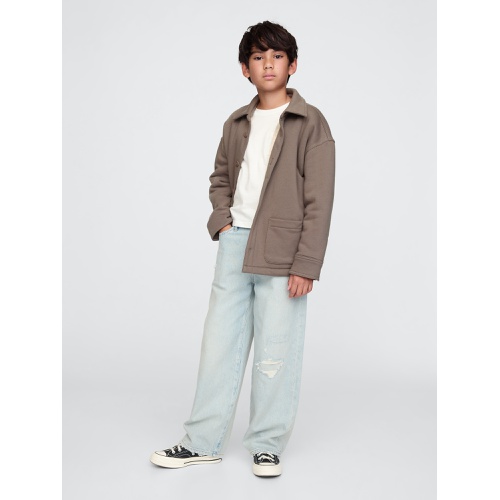 갭 Gap Kids VintageSoft Sherpa-Lined Shirt Jacket