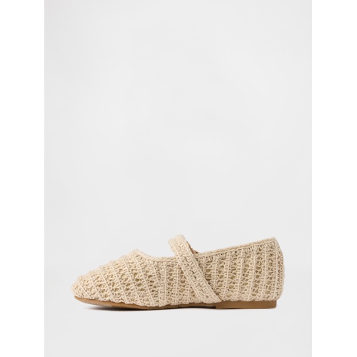 갭 Gap Toddler Crochet Mary Jane Flats