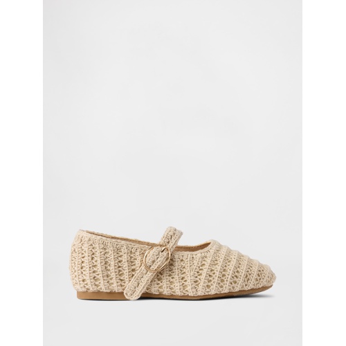 갭 Gap Toddler Crochet Mary Jane Flats