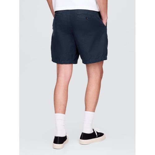 갭 Gap 8 Linen-Cotton Shorts