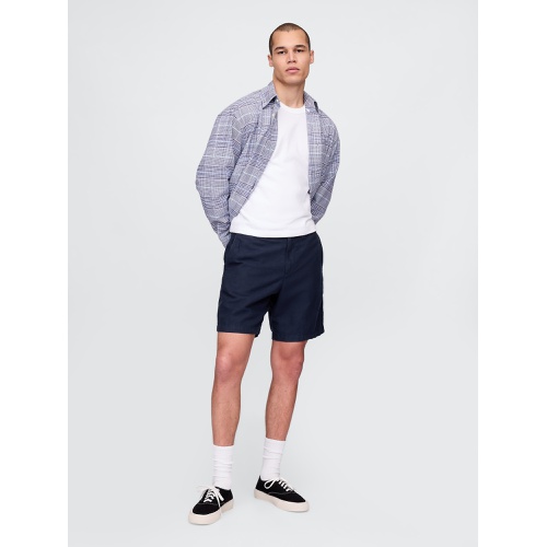 갭 Gap 8 Linen-Cotton Shorts