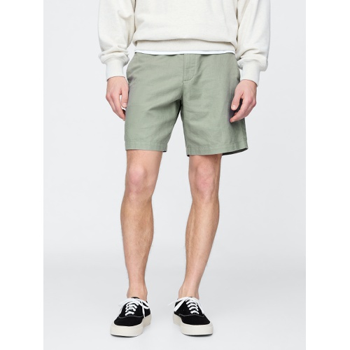 갭 Gap 8 Linen-Cotton Shorts