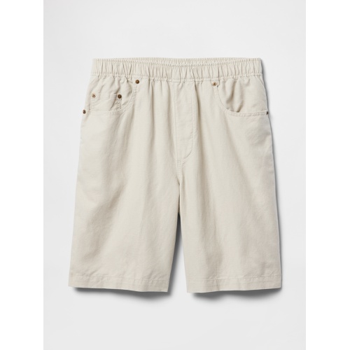 갭 Gap 9 Linen-Cotton Easy Shorts