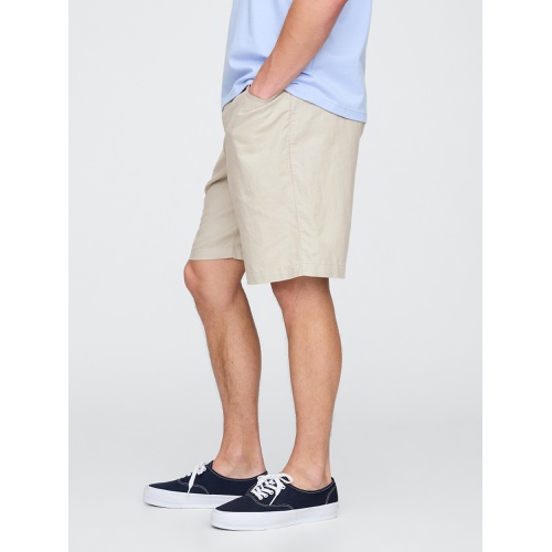 갭 Gap 9 Linen-Cotton Easy Shorts